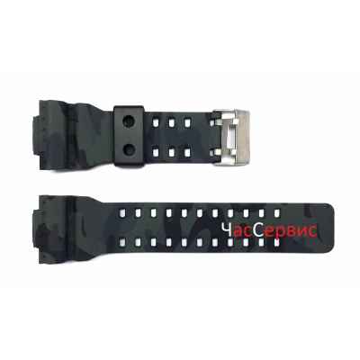 Ремешок Casio GD-120, GA-100, GA-110, GA-100C камуфляж копия