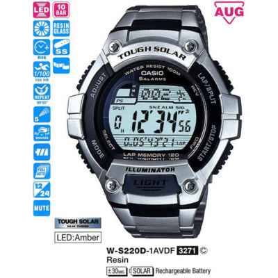 Часы CASIO W-S220D-1AVEF