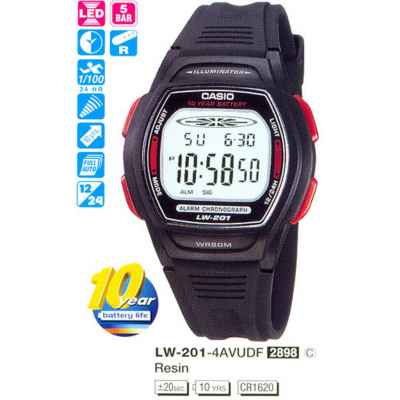 Часы CASIO LW-201-4AVDF