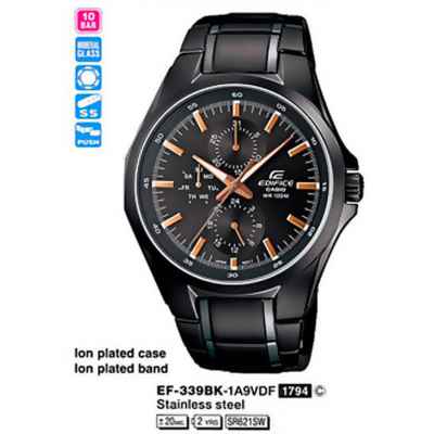 Часы CASIO EF-339BK-1A9VEF