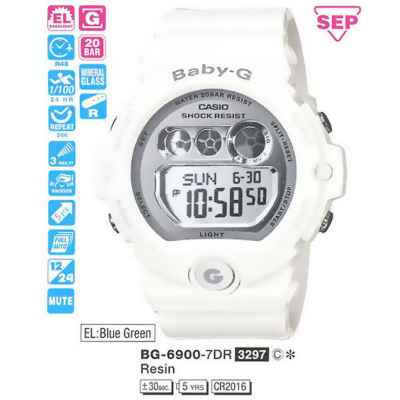 Часы CASIO BG-6900-7ER