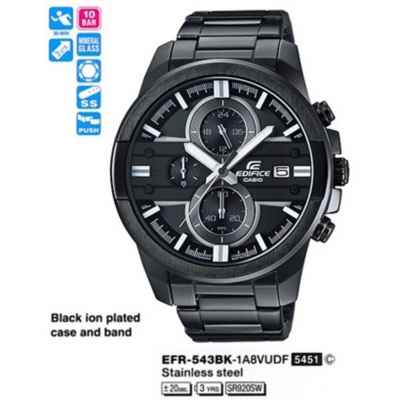 Часы CASIO EFR-543BK-1A8VUEF