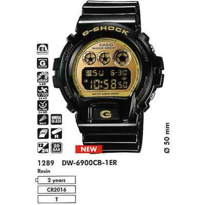 Часы CASIO DW-6900CB-1ER
