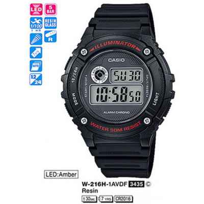Часы CASIO W-216H-1AVEF