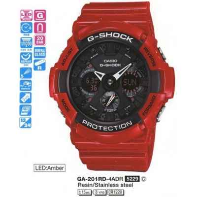 Часы CASIO GA-201RD-4AER