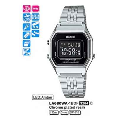 Часы CASIO LA680WA-1BDF