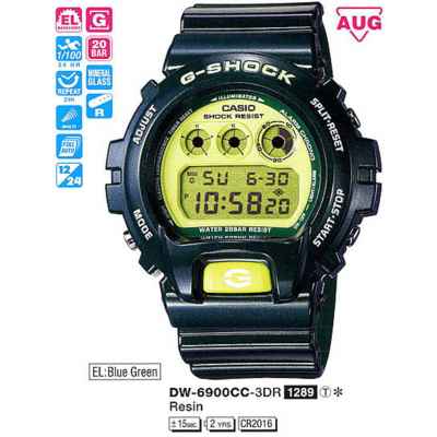 Часы CASIO DW-6900CC-3ER