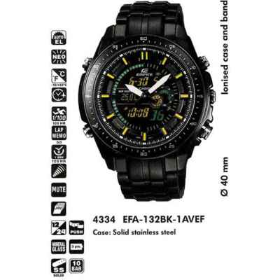 Часы CASIO EFA-132BK-1AVEF